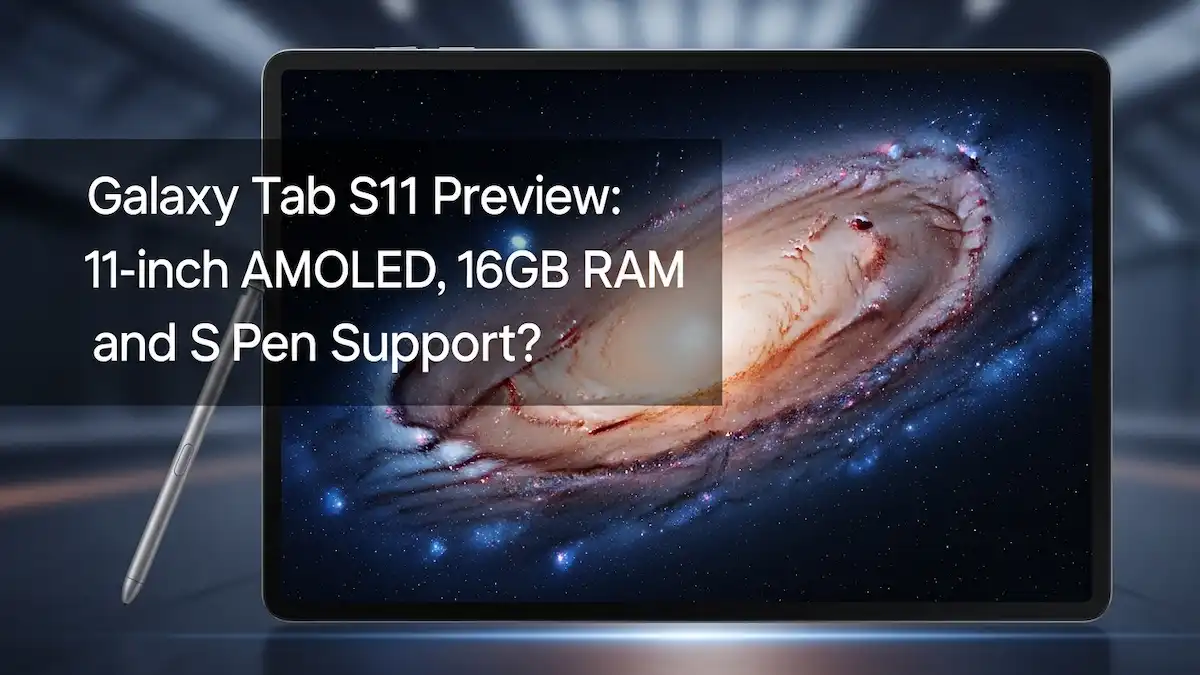 Galaxy Tab S11 Preview: 11-inch AMOLED, 16GB RAM and S Pen Support?