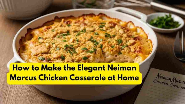 How to Make the Elegant Neiman Marcus Chicken Casserole at Home