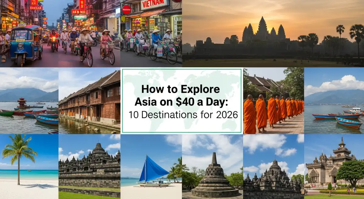 How to Explore Asia on $40 a Day: 10 Destinations for 2026